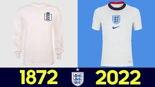  The Evolution of England Football National Team Kit 2022 | All England Football Jerseys in History