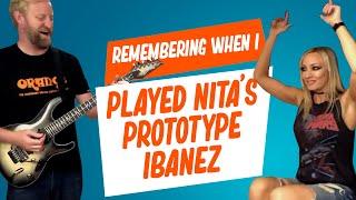 Playing Surf Guitar on Nita Strauss's prototype Ibanez Jiva - throwback thursday