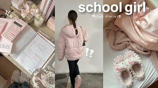 school girl diaries: study vlog, muji, realistic school days in my life