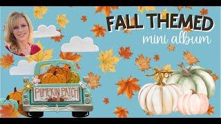 LET'S MAKE A FALL THEMED | PUMPKIN SHAPED MINI ALBUM