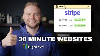 How To Build $5,000 Websites In Under 30 Minutes With GoHighLevel and Ai!