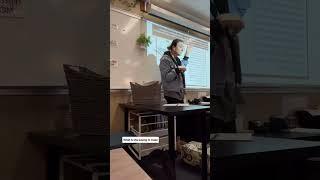 This is only a small glimpse into what it’s like when I’m teaching… most of the interruptions to my
