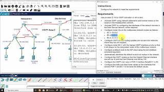 2.7.1 Packet Tracer Single Area OSPFv2 Configuration