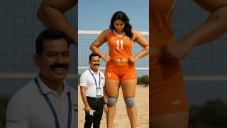 World tallest volleyball players #tallwoman #volleyball #heightdifference
