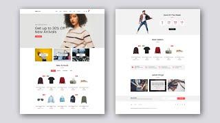 How To Make Complete Responsive E-COMMERCE Website Using HTML, CSS, JS & BOOTSTRAP | CodingWithNick