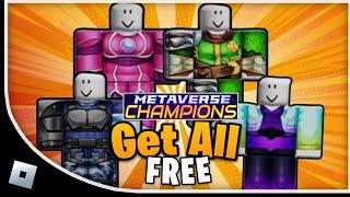 [Free Items] How to get all 4 FREE Champions Outfits in Metaverse Champions Hub Roblox | 2024