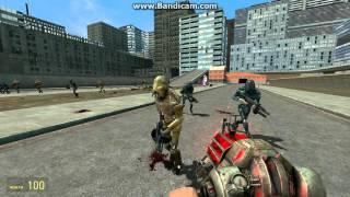 Gmod: security guards vs. combine synths