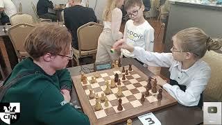 V. Okenchits (1000) vs K. Makarova (1000). Chess Fight Night. CFN. Rapid