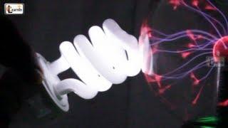 Plasma ball light bulb experiment | Fluorescent lamp | Science experiments for kids playlist