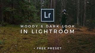 Dark Moody Lightroom Editing Tutorial (FREE LIGHTROOM PRESET) How to edit dark and moody photo style