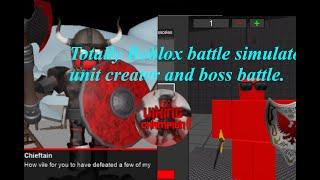 Totally Roblox Battle Simulator Boss Battle and Unit Creator