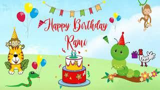 Happy Birthday Rajni Image Wishes Kids Video Animation