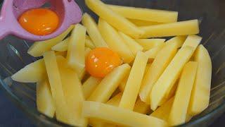 You have 3 Potatoes and 2 Eggs make this Delicious Potato Recipe ! Crispy French Fries