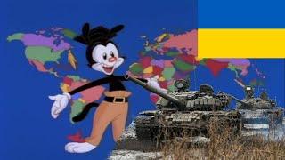 Yakko's World in Ukrainian but every country condemning invasion of Ukraine plays Ukrainian anthem