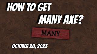 HOW TO GET MANY AXE IN LUMBER TYCOON 2 - OCTOBER 28, 2023