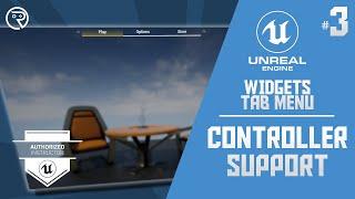 Unreal Engine 5 Tutorial - Widgets: Tab Menu Part 3: Controller Support