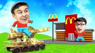 MIT RAKETE MCDONALDS ABSCHIEßEN?! - BRICK RIGS