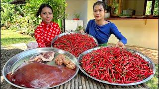 How to cook yummy food stir-fry with chili recipe - Amazing cooking