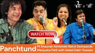 Natya Sandhya I Pt Shaunak Abhisheki I Smt Majusha Patil I Rahul Deshpande I Ustad Zakir Hussain