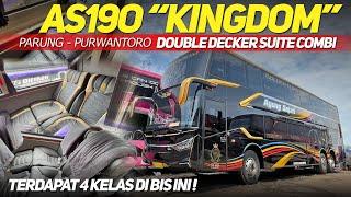 TERDAPAT 4 KELAS MEWAH DI BUS INI‼️AGUNG SEJATI AS190 KINGDOM DOUBLE DECKER SUITE COMBI VOLVO B11R‼️