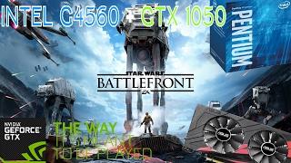 Intel G4560 + GTX 1050 Gaming - Star Wars Battlefront - High 1080p Settings