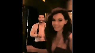 Akin & Ebru Cannes Party singing 'Hercai' song