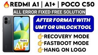 Redmi A1/A1 Plus / Poco C50 After Format Stuck on Recovery Mode || Redmi A1 Dead After Format