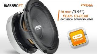 PRV FORTE Series 6.5” Mid Bass Loudspeaker: 6MB550FT – Designed for Low Frequencies at High Power
