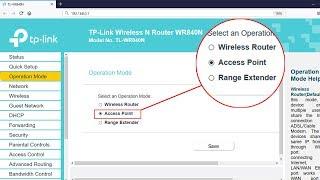 Setup ACCESS POINT mode on TP-LINK TL-WR840N | NETVN