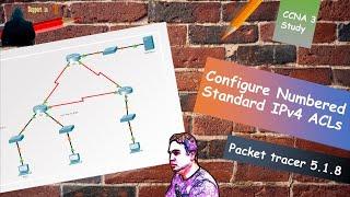 5.1.8 Packet Tracer – Configure Numbered Standard IPv4 ACLs