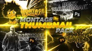 Montage Thumbnail Pack | Photoshop Template | Gaming Thumbnail | Psd Pack