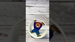 DREHENDER CLOWN FÜR FASCHING-BASTELN MIT KINDERN #diy #papierbasteln #fasching #clown