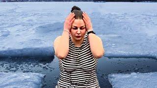 BATHING IN ICE WATER #12 | SWIMMING WINTER | Epiphany bathing #baptism #bathing