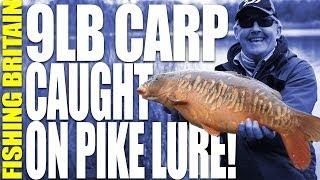 Carp fishing with a Pike Lure - Fishing Britain episode 7