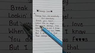 Savage Love #bts #lyrics #lyricvideo