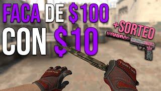 Como conseguir UNA FACA de $100 por $10 | KEYDROP | SORTEO 2000 (3/4)