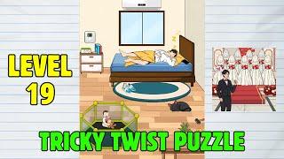 Tricky Twist Puzzle Game Level 19: Wake the Man Up Solution