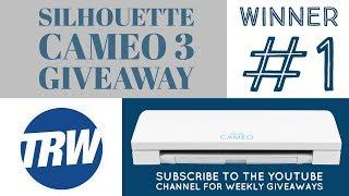 TRW Silhouette CAMEO 3 Giveaway #1 Winner