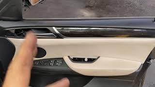 2016 BMW X4 door trim removal.