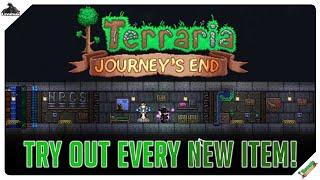 Terraria 1.4 - How to try out every new item yourself! (Builders Workshop Map)