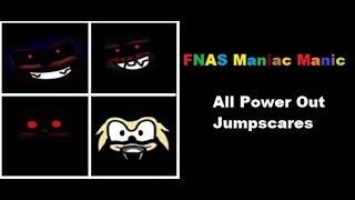 Five Nights At Sonic's Maniac Mania All Power Out Jumpscares