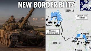 Ukraine launches attack on SECOND Russian region as hundreds of troops try to smash into Belgorod