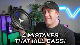 4 Subwoofer Mistakes that Destroy Bass! Sub System Planning Mistakes