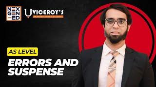 AS level Accounting 9706 | Errors and Suspense 1 | Adam Viceroy