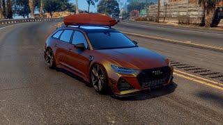 How to install ? GTA 5 mod Audi RS6 C8 - review and installation of the mod | 4K Video HD