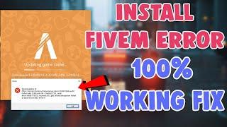 How To Fix FiveM Install Error Problem|CURL Code 56 Game Cache Download Decryption Failed FiveM Epic