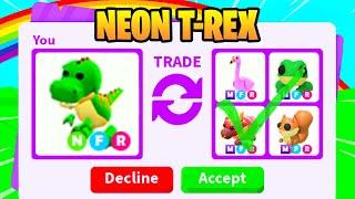 What People Trade for NEON T-REX in Adopt Me