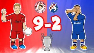 9-2! BAYERN MUNICH demolish DINAMO ZAGREB (Champions League Kane Goals Highlights)