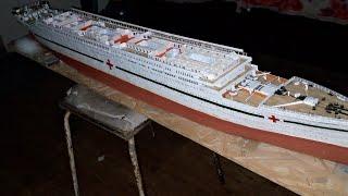 Модель судна из бумаги "HMHS Britannic" в масштабе 1:200. Палуба "А" 2 часть.