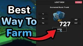 Best Way To Farm The Encrusted Runic Trunks In Trove | Contains All The Long Shade Resources